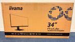 Iiyama XCB3494WQSU 120Hz 0.4Ms Curved Monitor 34” Kvm Usb c, ., Hoofdtelefoonaansluiting, Quad HD (2K), .