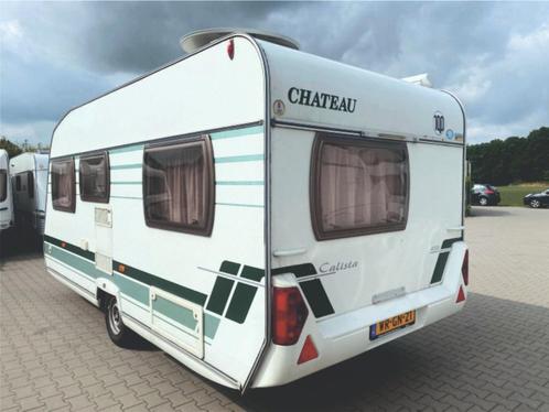 Caravan Chateau Calesta 450, Caravans en Kamperen, Caravans, Particulier, tot en met 4, Rondzit, Chateau, Frans bed, Lengtebed