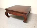 Mooie massief teak houten opium tafel 100 x100 cm, Ophalen of Verzenden, Zo goed als nieuw, Minder dan 50 cm, 100 tot 150 cm