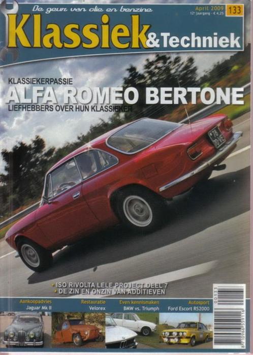 Klassiek & Techniek 133 2009 : Alfa Romeo GTV - BMW 2002tii, Boeken, Auto's | Folders en Tijdschriften, Gelezen, Algemeen, Ophalen of Verzenden