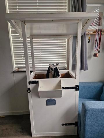 Grote paardenstal hout speelgoed stokpaard hobbyhorse beschikbaar voor biedingen