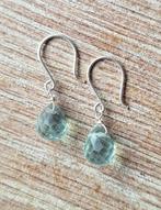 handgemaakte oorbellen echt zilver en fluoriet, Sieraden, Tassen en Uiterlijk, Oorbellen, Hangers, Verzenden, Nieuw, Met edelsteen