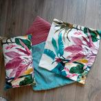 4 leuke kussenhoesjes, Ophalen, Zo goed als nieuw, Vierkant