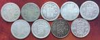Nederlands-Indië ⅒ Gulden (x9) "Wilhelmina"., Postzegels en Munten, Munten | Nederland, Zilver, Ophalen of Verzenden, 10 cent