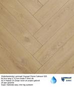 Waterbestendig Visgraat Laminaat Chene Calisson 525 8mm dik, Bruin, 75 m² of meer, Nieuw, Ophalen of Verzenden