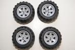 Lego Technic Partij Grote (+/- 10cm) Wielen Zwart Grijs Geel, Ophalen of Verzenden, Gebruikt, Losse stenen, Lego