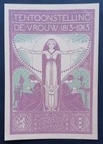 Prentbriefkaart De Vrouw ontwerp Wilhelmina Drupsteen 1913, Ophalen of Verzenden, Voor 1920, Overige thema's