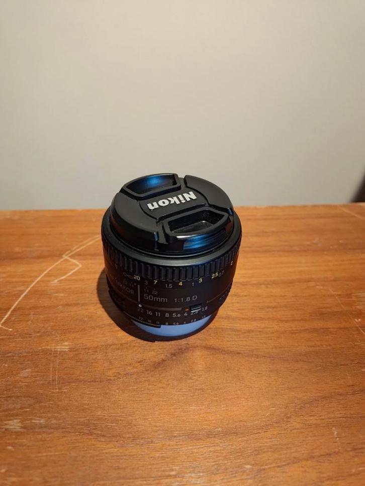 Nikon Nikkor AF 50mm f/1.8D objectief / 1.8 lens, Audio, Tv en Foto, Fotografie | Lenzen en Objectieven, Zo goed als nieuw, Standaardlens