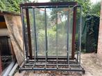 Dubbelzijdige stalen glasbok, Doe-het-zelf en Verbouw, Glas en Ramen, Ophalen, Zo goed als nieuw, Glasplaat, 160 cm of meer