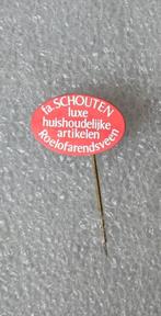 blikken speldje Fa Schouten Roelofarendsveen, Verzamelen, Ophalen of Verzenden, Gebruikt, Overige onderwerpen, Speldje of Pin