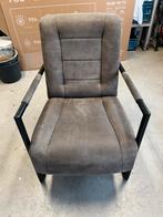 Fauteuil Kaapstad alcantara/stof taupe, Ophalen, Zo goed als nieuw, Stof, 50 tot 75 cm
