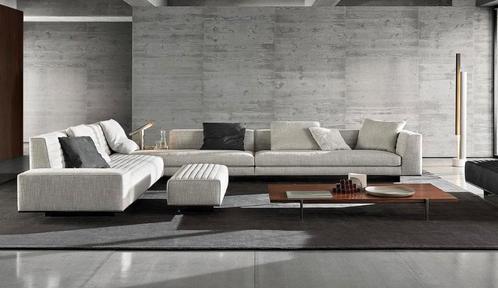 Minotti Roger Configuratie modulaire hoekbank showmodel 2024, Huis en Inrichting, Banken | Voetenbanken en Poefen, Nieuw, 125 cm of meer