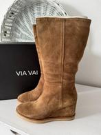NIEUW > Suede Via Vai Laarzen met Sleehak / Maat 41, Via Vai, Hoge laarzen, Bruin, Verzenden