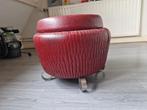 Vintage Poef met Opbergruimte, Minder dan 50 cm, Gebruikt, Minder dan 50 cm, Ophalen of Verzenden