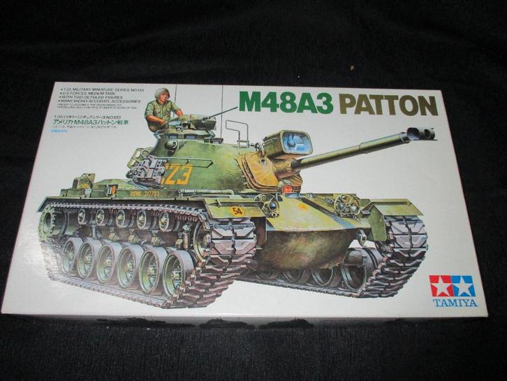 D-206,TAMIYA 1-35,NO,35120,M48A3 Patton, Hobby en Vrije tijd, Modelbouw | Auto's en Voertuigen, Nieuw, Overige typen, 1:32 tot 1:50