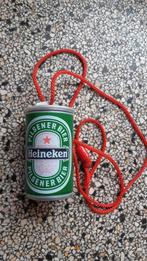 Heineken geldkoker blikje aan koord met draaidop waterdicht, Ophalen of Verzenden, Gebruikt, Overige typen, Heineken