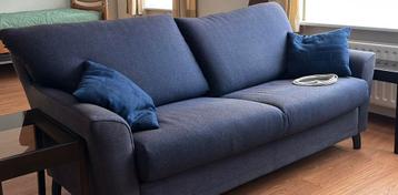 Blauwe Leolux Design Bank - 150cm Breed beschikbaar voor biedingen