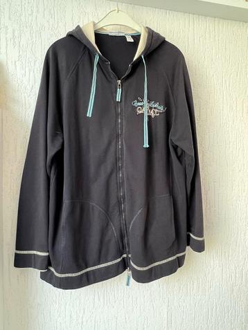 Donker blauw vest met rits - Yessica - Maat L beschikbaar voor biedingen