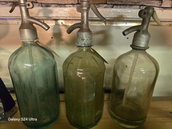 Franse Spuitflessen 3 stuks, Antiek en Kunst, Curiosa en Brocante, Ophalen