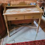 Brocante oude kaptafel wastafel commode met opstaande rand, Ophalen
