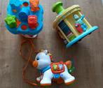 Clementoni paardje,,,draaimolen en vormen emmer, Kinderen en Baby's, Speelgoed | Vtech, Ophalen of Verzenden, Zo goed als nieuw