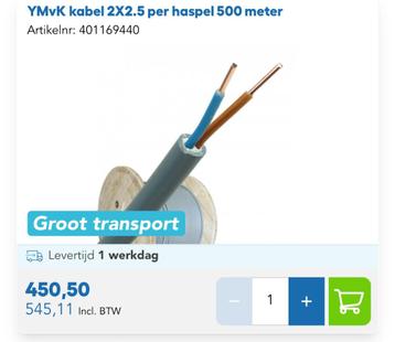 Stroomkabel grondkabel electra stroomdraad draka ymvk dca  beschikbaar voor biedingen