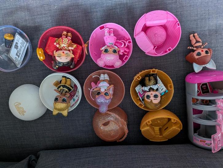 L.O.L. Surprise Poppen - 6 Stuks, Kinderen en Baby's, Speelgoed | Poppen, Gebruikt, Babypop, Ophalen