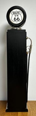 Benzinepomp kast zwart met lamp houten kast decoratie, Info@deconoord.nl, Deco Noord, Nieuw, Ophalen of Verzenden