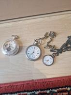 Zakhorloge, Sieraden, Tassen en Uiterlijk, Horloges | Antiek, Overige merken, Zakhorloge, Staal, Ophalen of Verzenden