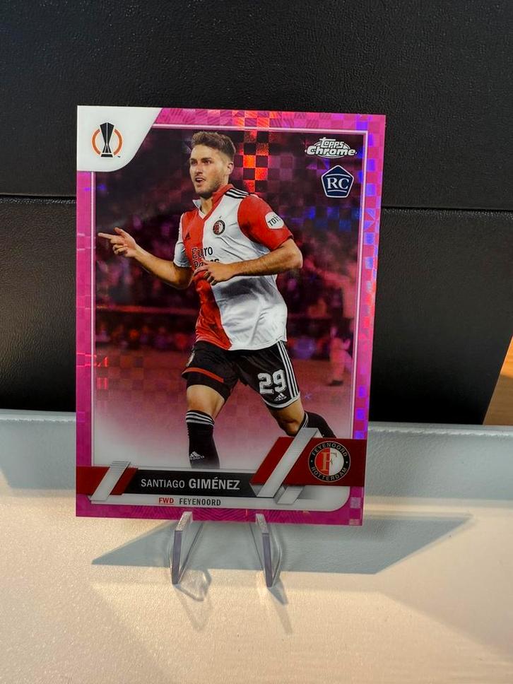 Santiago Gimenez Topps Chrome 075/250 numbered!, Verzamelen, Sportartikelen en Voetbal, Nieuw, Ophalen of Verzenden