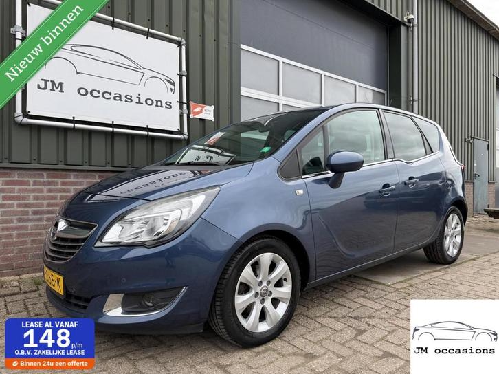 Opel Meriva 1.4 Turbo Blitz|Half leder|Clima|Navi|Fietsen dr, Auto's, Opel, Bedrijf, Te koop, Meriva, ABS, Airbags, Airconditioning