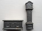 Tinnen dressoir en klok., Ophalen of Verzenden