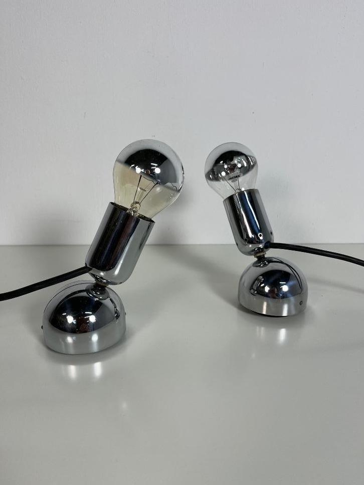 Vintage Pollux lampjes, Ingo Maurer voor Design M, jaren 60, Huis en Inrichting, Lampen | Tafellampen, Gebruikt, Minder dan 50 cm