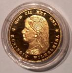 10 Gulden Kon. Wilhelmina 1895 (24K Verguld Goud), Postzegels en Munten, Munten | Nederland, Verzenden, Goud, Koningin Wilhelmina