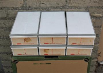 7 Diamagazijndozen met elk 2 sleden voor 36 dia's beschikbaar voor biedingen