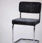 4 ribstof eetkamerstoelen /nieuw /grijs, Ophalen, Nieuw, Grijs, Vier