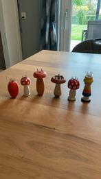 Vintage punnikklosjes punniken punnik paddestoelen, Verzenden, Zo goed als nieuw, Materiaal