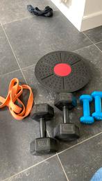 Halters en balancebord, Sport en Fitness, Fitnessmaterialen, Ophalen, Zo goed als nieuw, Halterset