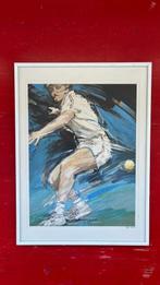 Jan Hofland, tennisspeler, zeefdruk, 28/300, 1988 -Tennis, Ophalen of Verzenden