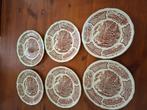 Bordjes 6 stuks, Antiek en Kunst, Curiosa en Brocante, Ophalen of Verzenden