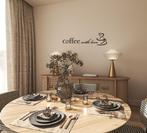 Interieursticker wandtekst coffee with love, The River House, Info@theriverhouse.nl, https://theriverhouse.nl, Nieuw