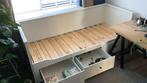 Mooie en praktisch uitschuifbare bedbank Hemnes met 3 lades, Huis en Inrichting, Ophalen, Gebruikt, 90 cm, 210 cm