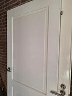 2 x Opdekdeur blank eiken wit geschilderd, Doe-het-zelf en Verbouw, Deuren en Horren, Ophalen, Gebruikt, 80 tot 100 cm, Binnendeur