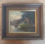 W.F. Smith - Landelijk tafereel met huisje aan het water, Ophalen of Verzenden