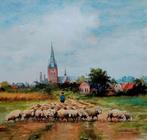 Aquarel... Hub van Winkel ... (r.o. gesigneerd) ..., Antiek en Kunst, Ophalen of Verzenden