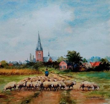 Aquarel... Hub van Winkel ... (r.o. gesigneerd) ... beschikbaar voor biedingen