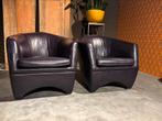 Unieke Coccoon Fauteuils Bart van Bekhoven Artistiek, Stijlvol klassiek, Zo goed als nieuw, 75 tot 100 cm, Leer