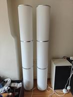 IKEA staande lampen, cilinders, wit, Ophalen, 100 tot 150 cm, Stof, Zo goed als nieuw