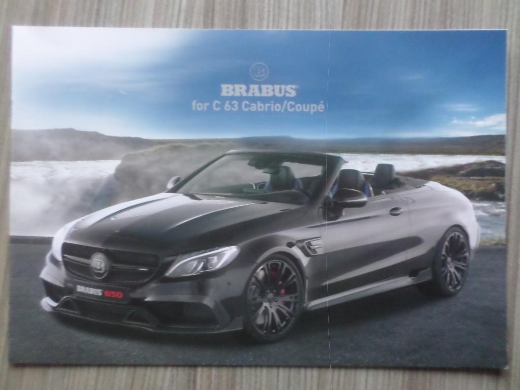 Mercedes Brabus C63 Coupe & Cabrio 2017 Brochure, Ophalen of Verzenden, Zo goed als nieuw, Mercedes