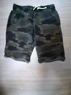 AvD 1265 Hema korte joggingboek camouflage 146/152, Broek, Gebruikt, Ophalen of Verzenden, Hema